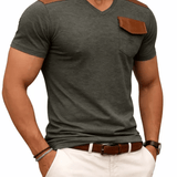 Kashmizoir 16 - V - neck T-Shirt for Men - Sarman Fashion - Wholesale Clothing Fashion Brand for Men from Canada