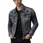 KATM 2 - Long Sleeve Jeans Jacket for Men - Sarman Fashion - Wholesale Clothing Fashion Brand for Men from Canada