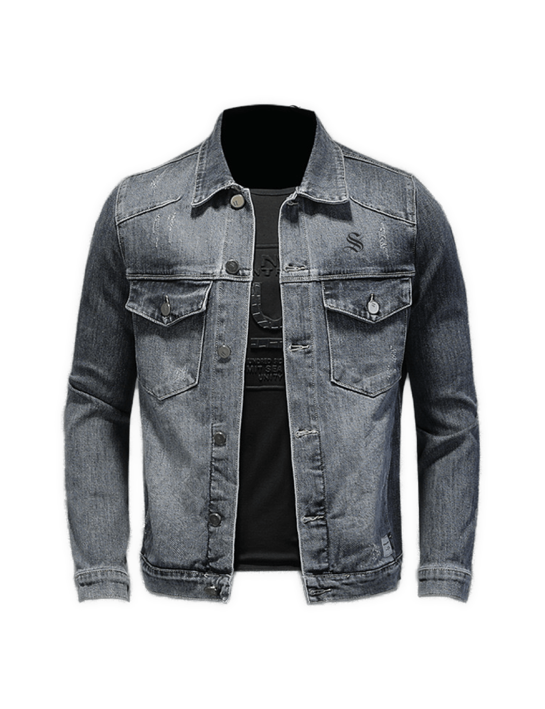 KATM 3 - Long Sleeve Jeans Jacket for Men - Sarman Fashion - Wholesale Clothing Fashion Brand for Men from Canada