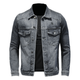 KATM 3 - Long Sleeve Jeans Jacket for Men - Sarman Fashion - Wholesale Clothing Fashion Brand for Men from Canada