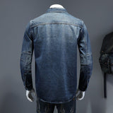 KATM 4 - Long Sleeve Jeans Jacket for Men - Sarman Fashion - Wholesale Clothing Fashion Brand for Men from Canada