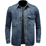 KATM 4 - Long Sleeve Jeans Jacket for Men - Sarman Fashion - Wholesale Clothing Fashion Brand for Men from Canada