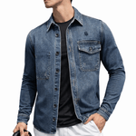 KATM 4 - Long Sleeve Jeans Jacket for Men - Sarman Fashion - Wholesale Clothing Fashion Brand for Men from Canada