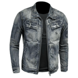 KATM - Long Sleeve Jeans Jacket for Men - Sarman Fashion - Wholesale Clothing Fashion Brand for Men from Canada