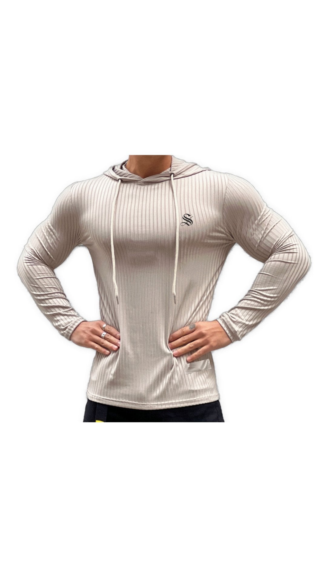 KBase - Long Sleeve Shirt with Hood for Men - Sarman Fashion - Wholesale Clothing Fashion Brand for Men from Canada