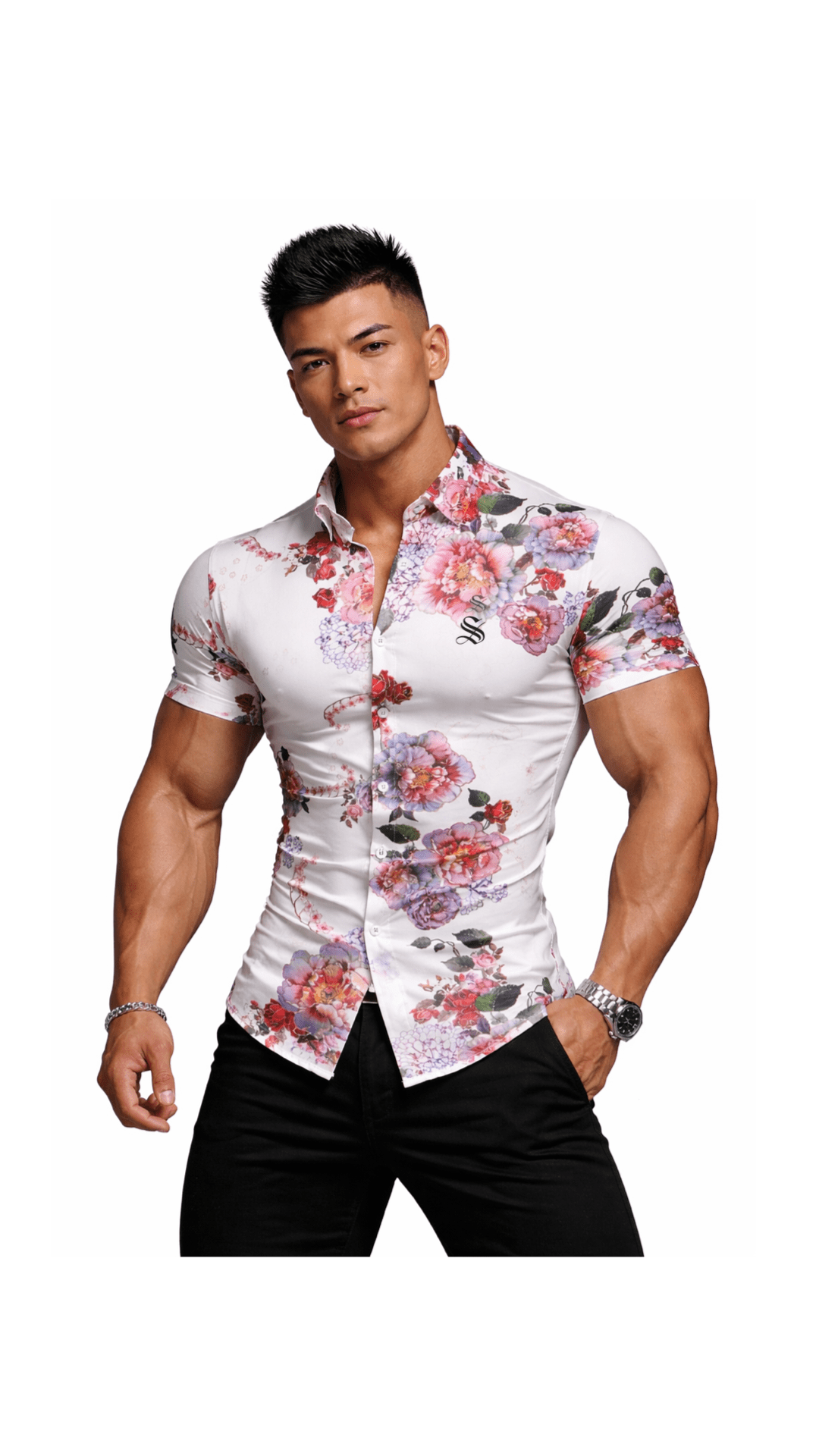 KDFS - Short Sleeves Shirt for Men - Sarman Fashion - Wholesale Clothing Fashion Brand for Men from Canada