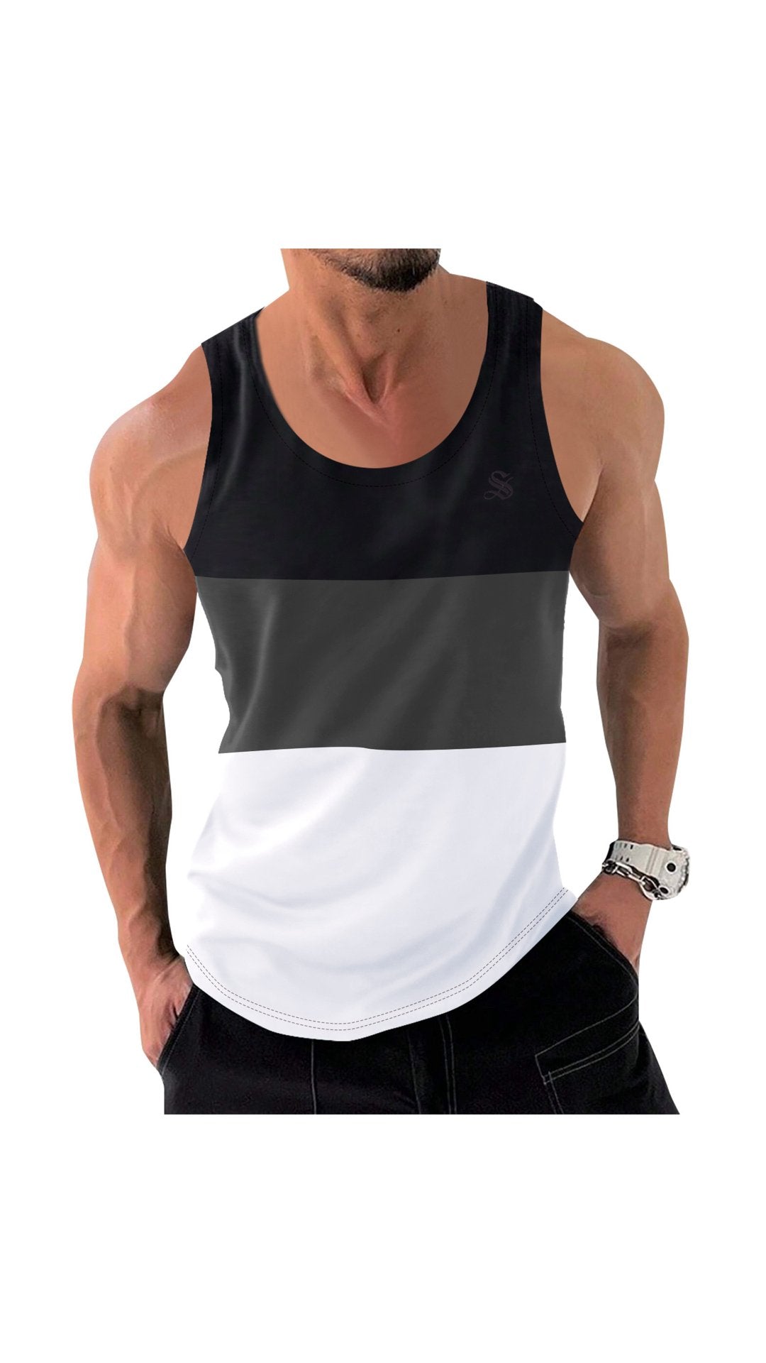 Kengan - Tank Top for Men - Sarman Fashion - Wholesale Clothing Fashion Brand for Men from Canada