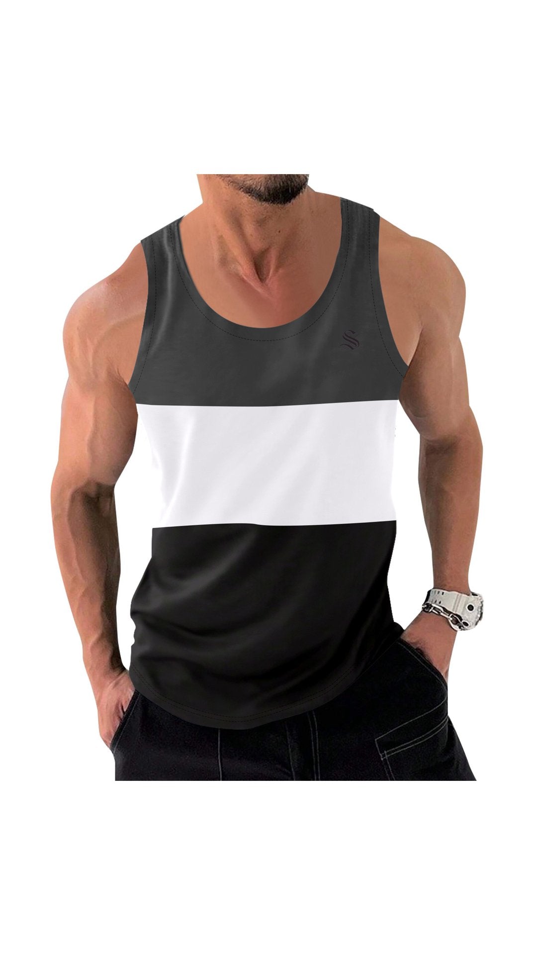 Kengan - Tank Top for Men - Sarman Fashion - Wholesale Clothing Fashion Brand for Men from Canada