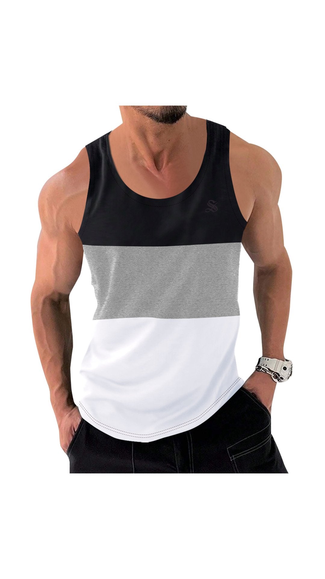 Kengan - Tank Top for Men - Sarman Fashion - Wholesale Clothing Fashion Brand for Men from Canada
