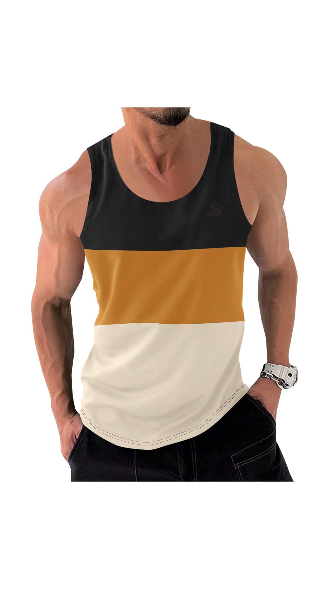 Kengan - Tank Top for Men - Sarman Fashion - Wholesale Clothing Fashion Brand for Men from Canada