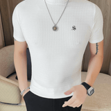 KFY - High Neck T-shirt for Men - Sarman Fashion - Wholesale Clothing Fashion Brand for Men from Canada