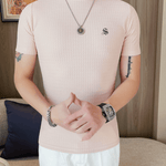 KFY - High Neck T-shirt for Men - Sarman Fashion - Wholesale Clothing Fashion Brand for Men from Canada