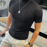 KFY - High Neck T-shirt for Men - Sarman Fashion - Wholesale Clothing Fashion Brand for Men from Canada