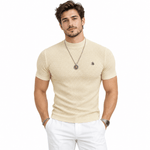 KFY - High Neck T-shirt for Men - Sarman Fashion - Wholesale Clothing Fashion Brand for Men from Canada