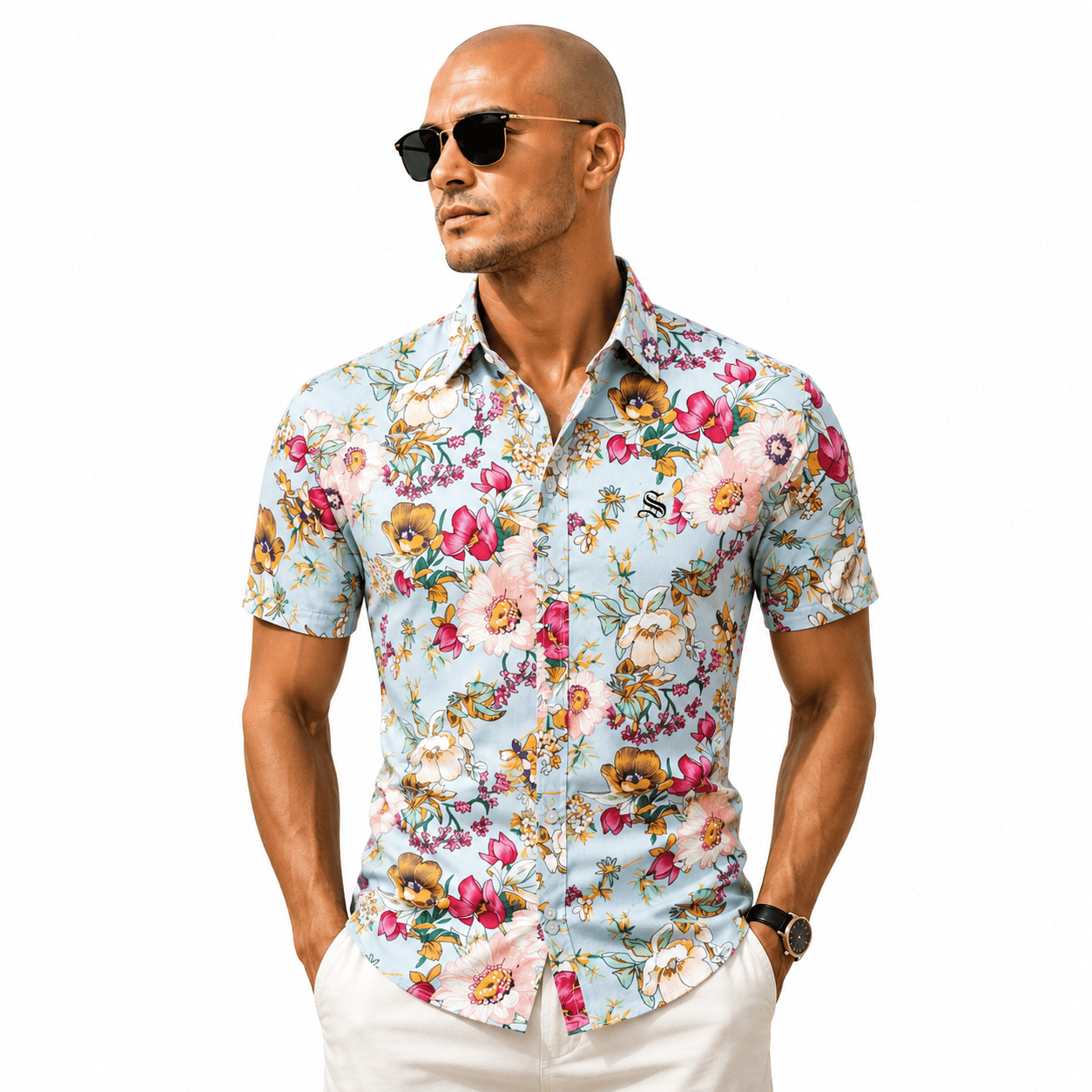 Kia - Short Sleeves Shirt for Men - Sarman Fashion - Wholesale Clothing Fashion Brand for Men from Canada