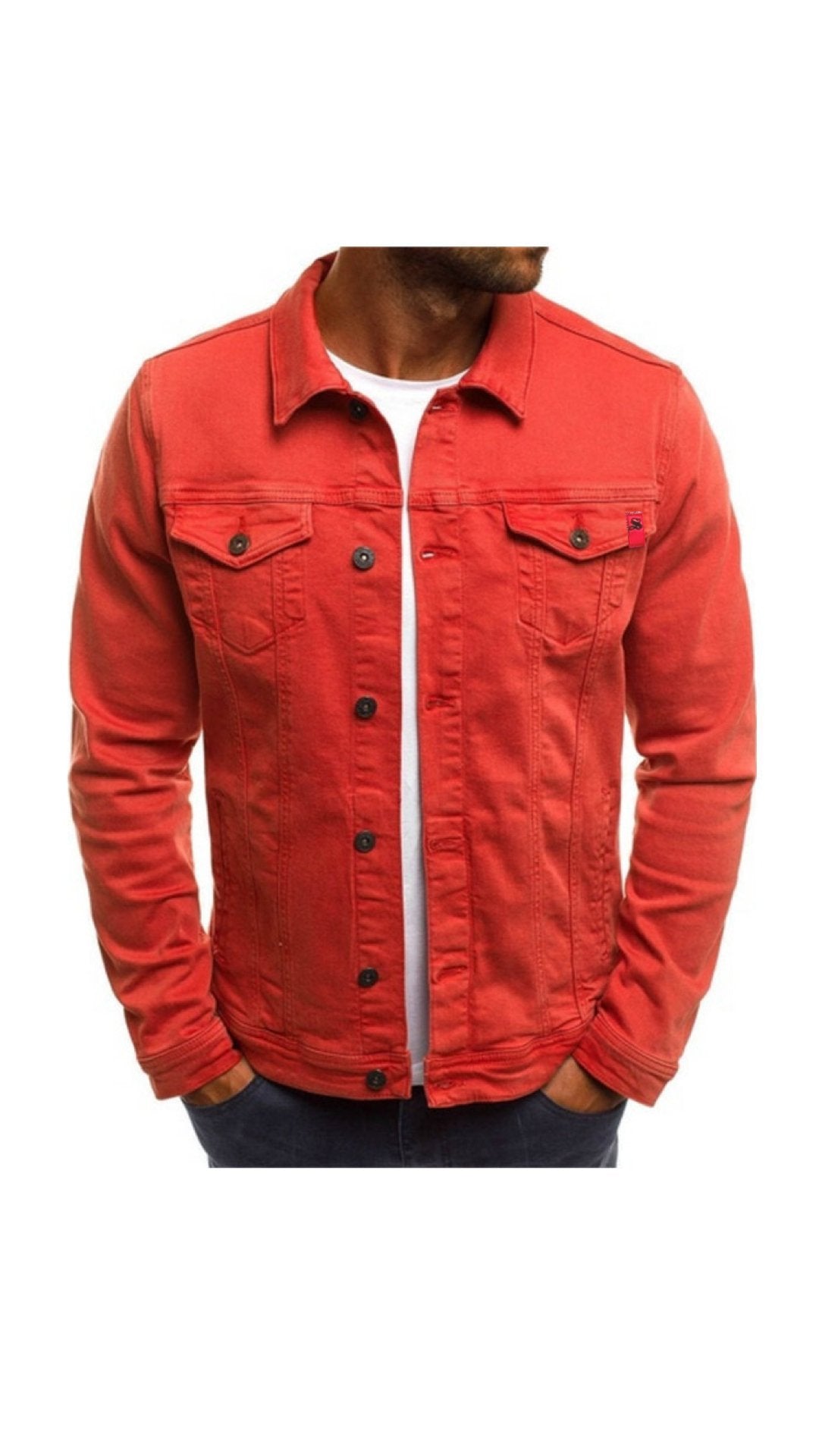 Kifilo - Long Sleeve Jeans Jacket for Men - Sarman Fashion - Wholesale Clothing Fashion Brand for Men from Canada
