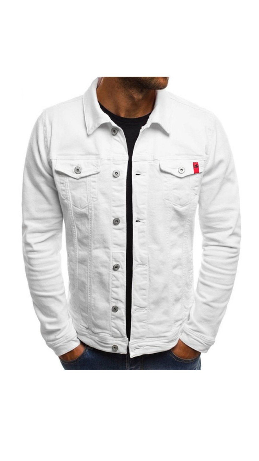 Kifilo - Long Sleeve Jeans Jacket for Men - Sarman Fashion - Wholesale Clothing Fashion Brand for Men from Canada