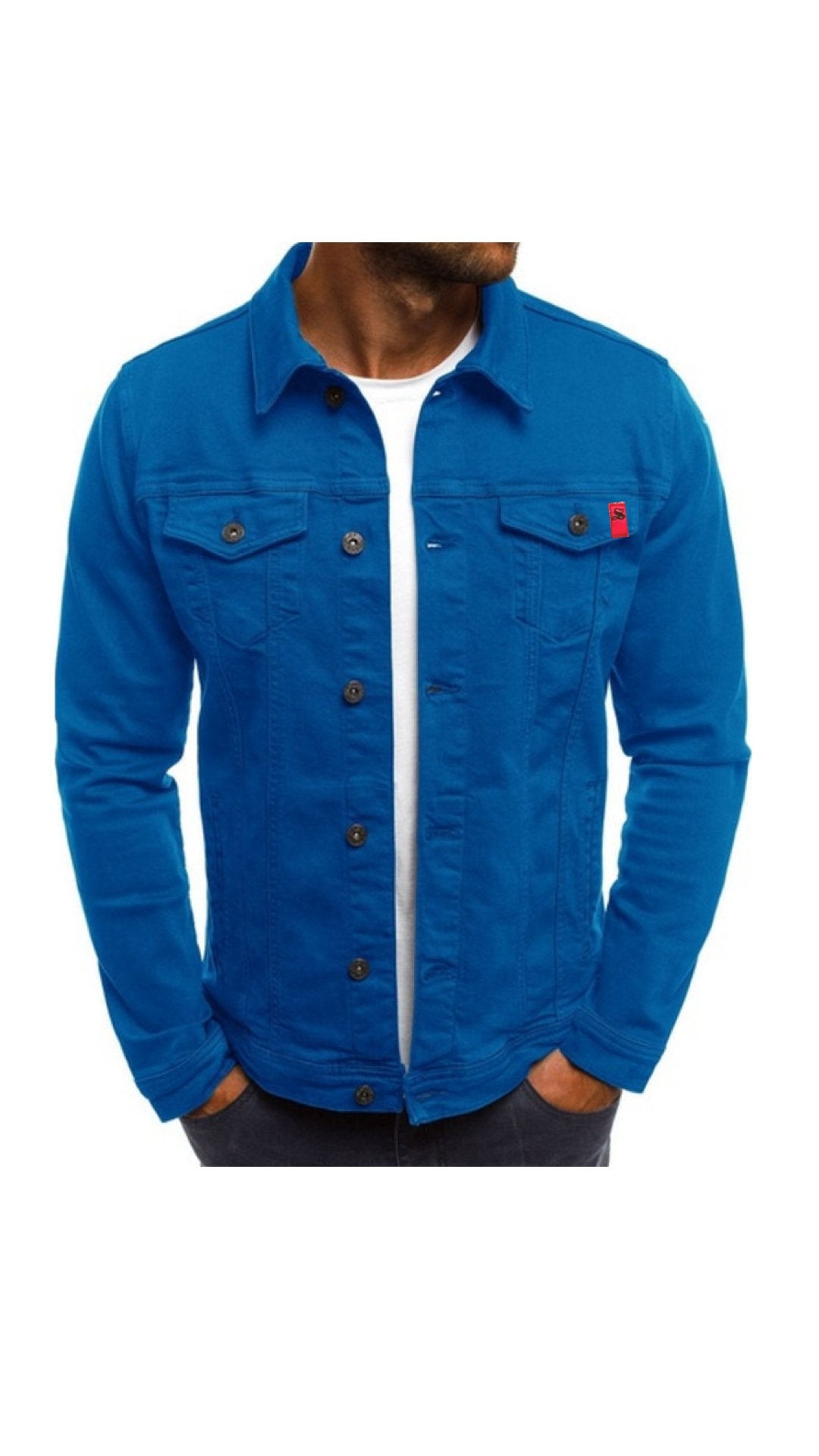 Kifilo - Long Sleeve Jeans Jacket for Men - Sarman Fashion - Wholesale Clothing Fashion Brand for Men from Canada