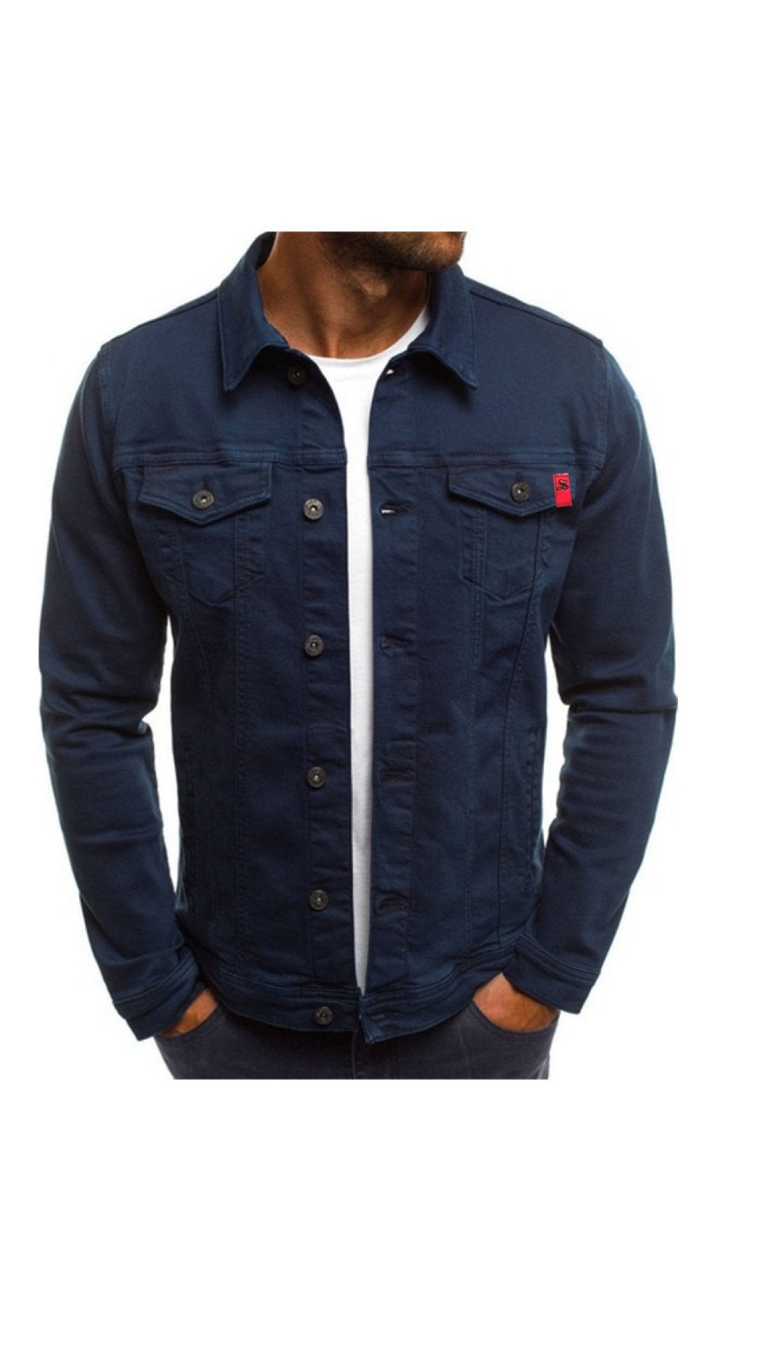 Kifilo - Long Sleeve Jeans Jacket for Men - Sarman Fashion - Wholesale Clothing Fashion Brand for Men from Canada