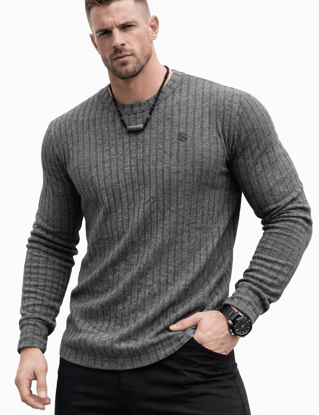 Kima 120 - Long Sleeve Shirt for Men - Sarman Fashion - Wholesale Clothing Fashion Brand for Men from Canada