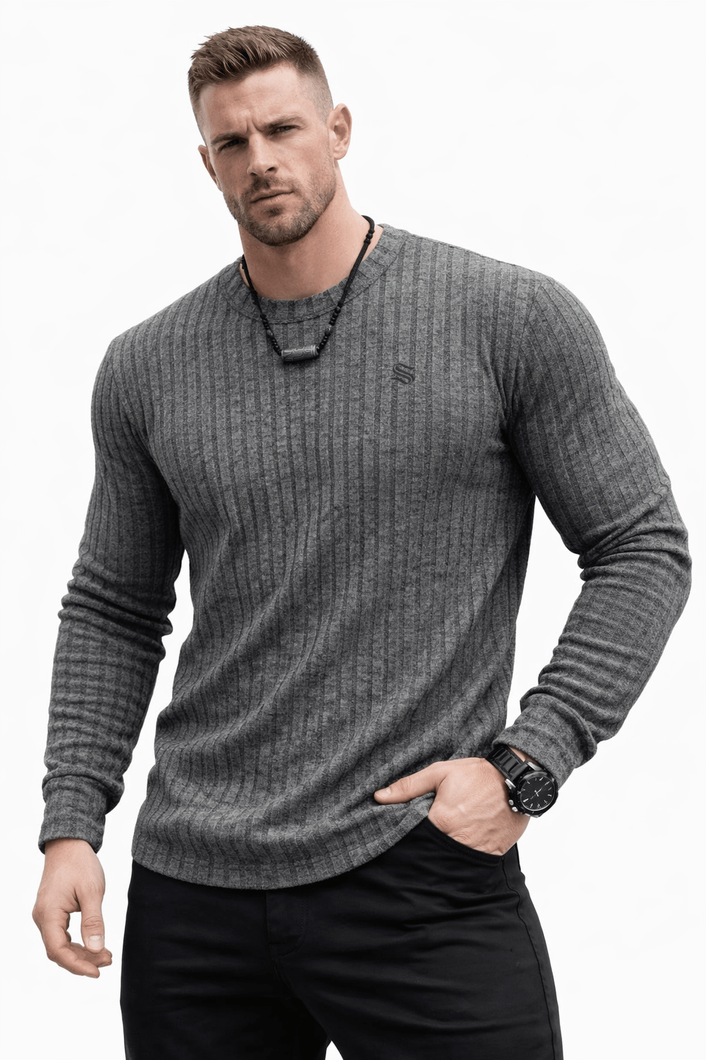 Kima 120 - Long Sleeve Shirt for Men - Sarman Fashion - Wholesale Clothing Fashion Brand for Men from Canada