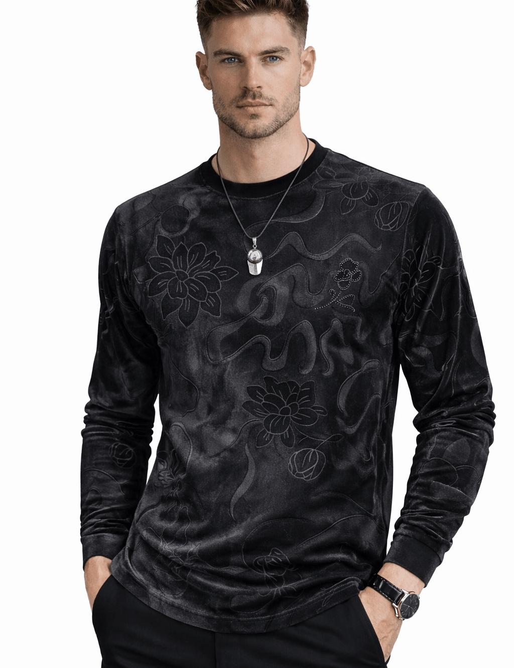 Kima 18 - Long Sleeve Shirt for Men - Sarman Fashion - Wholesale Clothing Fashion Brand for Men from Canada