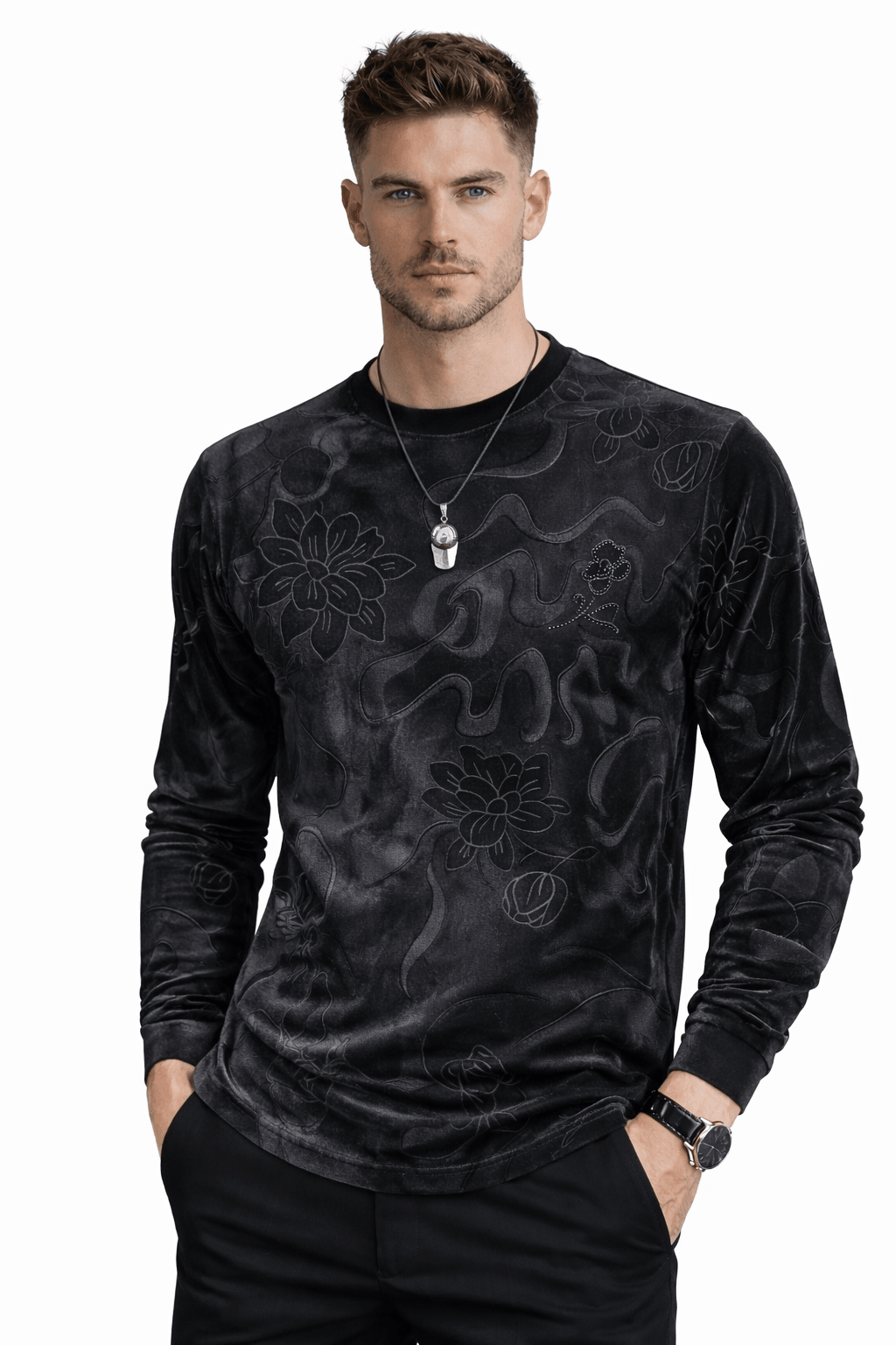 Kima 18 - Long Sleeve Shirt for Men - Sarman Fashion - Wholesale Clothing Fashion Brand for Men from Canada