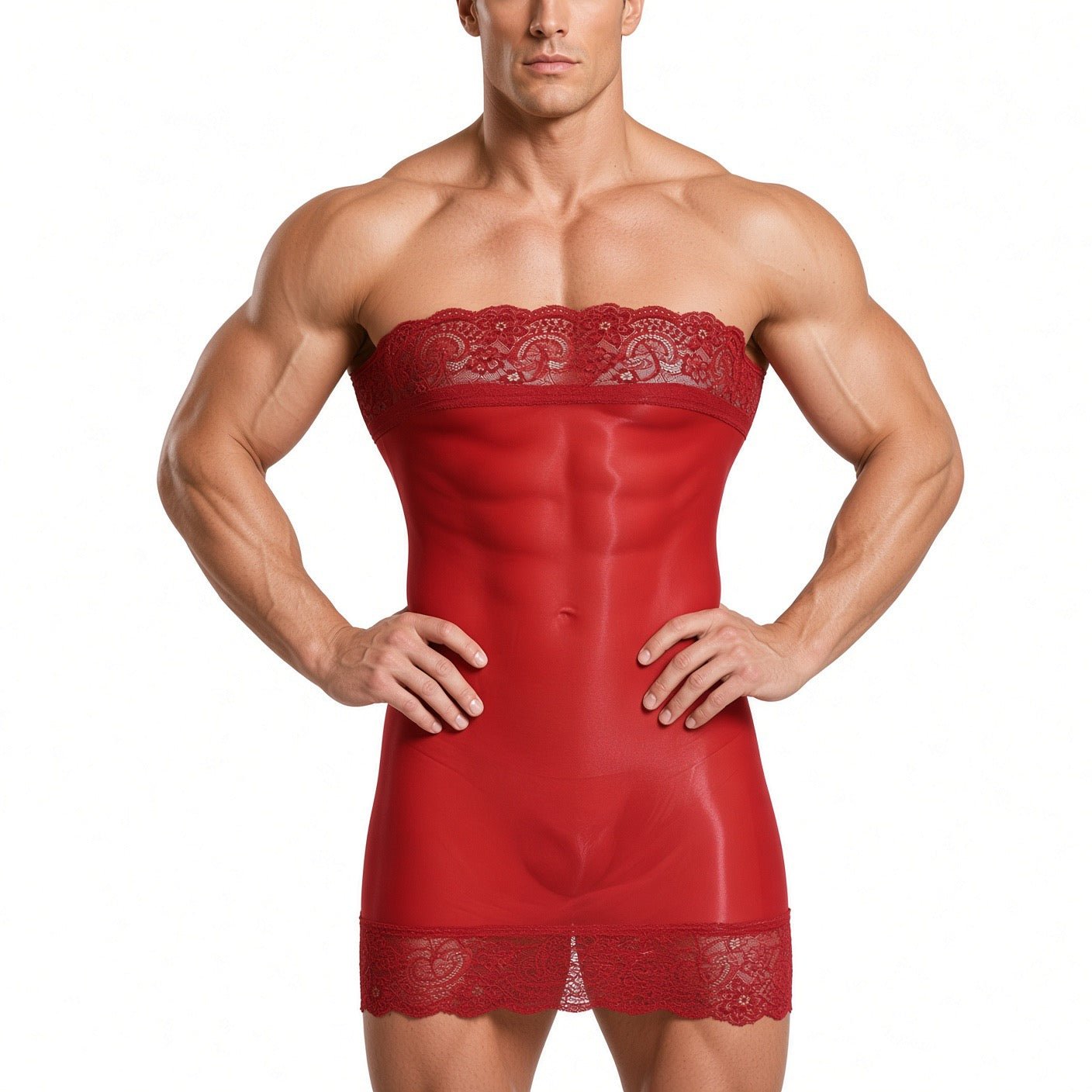 Kima 4 - Sheer Lace Bodysuit - Sarman Fashion - Wholesale Clothing Fashion Brand for Men from Canada