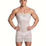 Kima 4 - Sheer Lace Bodysuit - Sarman Fashion - Wholesale Clothing Fashion Brand for Men from Canada