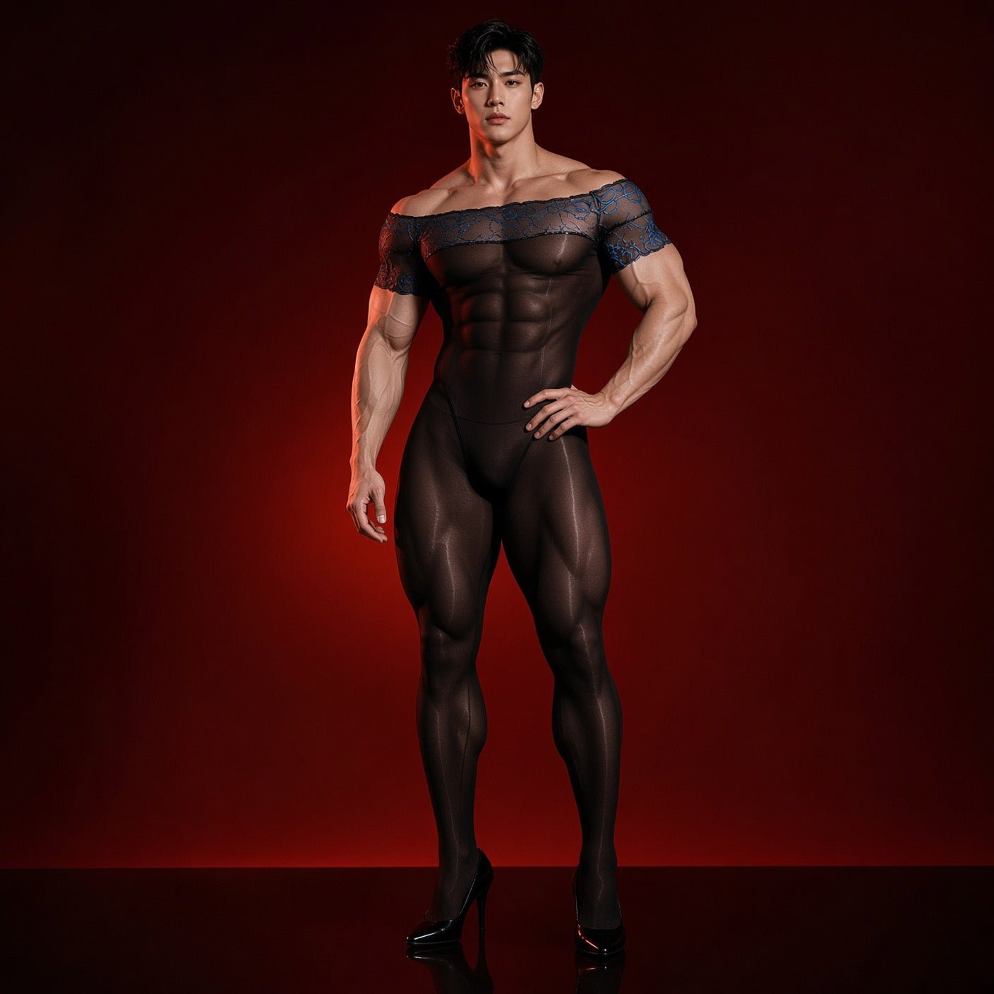 Kimji 10 - Jumpsuit Leggings for Men - Sarman Fashion - Wholesale Clothing Fashion Brand for Men from Canada