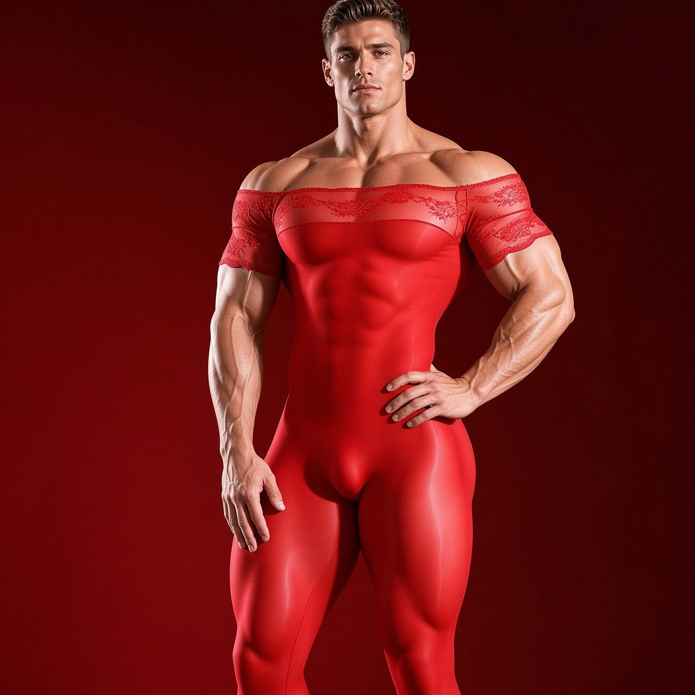 Kimji 13 - Jumpsuit Leggings for Men - Sarman Fashion - Wholesale Clothing Fashion Brand for Men from Canada