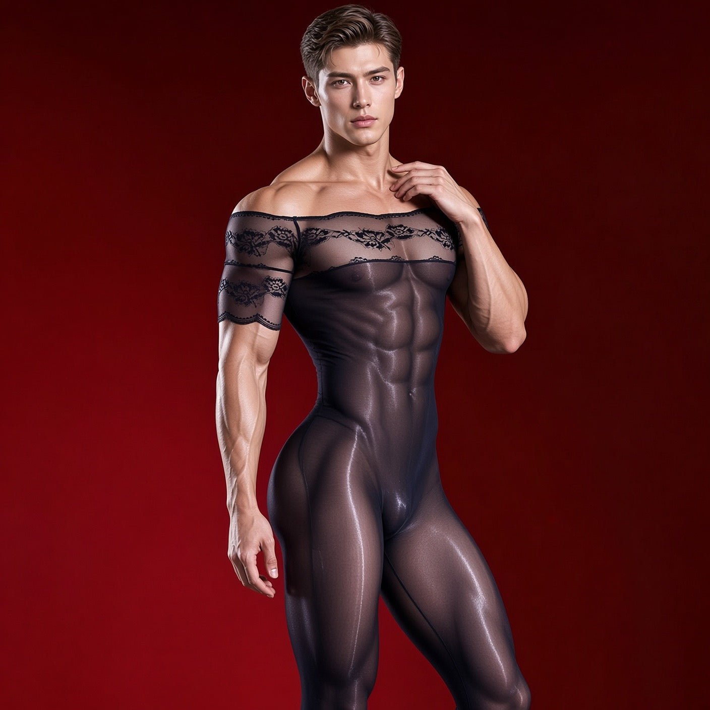 Kimji 13 - Jumpsuit Leggings for Men - Sarman Fashion - Wholesale Clothing Fashion Brand for Men from Canada