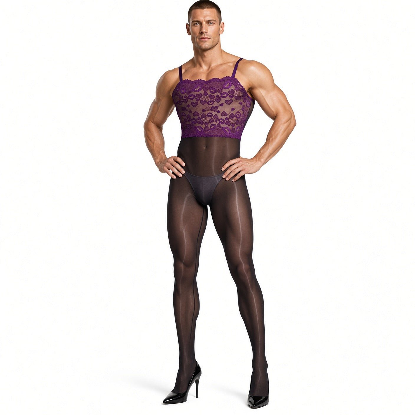 Kimji 14 - Jumpsuit Leggings for Men - Sarman Fashion - Wholesale Clothing Fashion Brand for Men from Canada