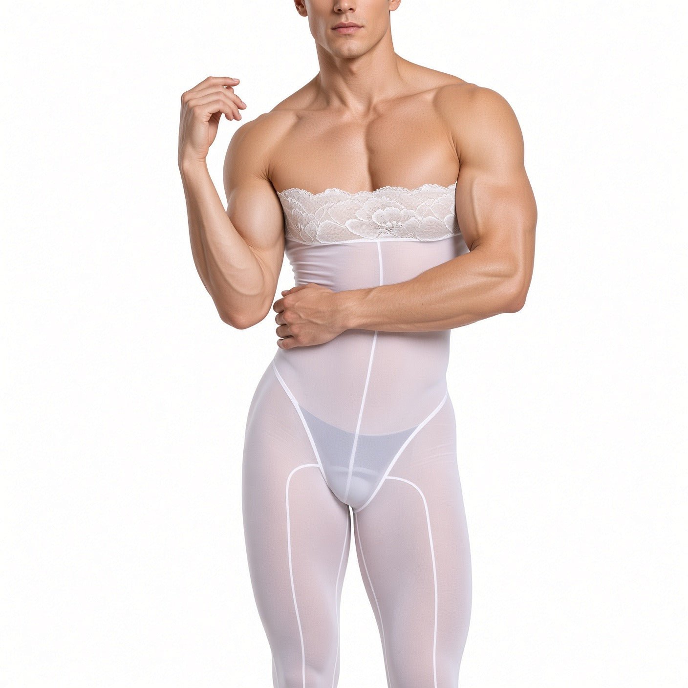 Kimji 15 - Jumpsuit Leggings for Men - Sarman Fashion - Wholesale Clothing Fashion Brand for Men from Canada
