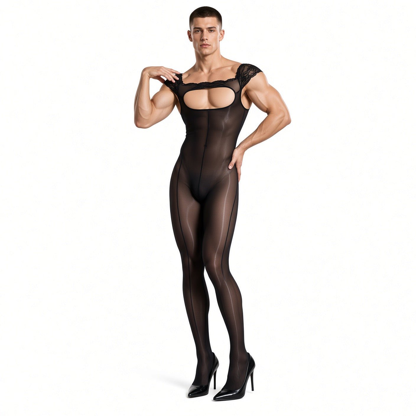 Kimji 16 - Jumpsuit Leggings for Men - Sarman Fashion - Wholesale Clothing Fashion Brand for Men from Canada
