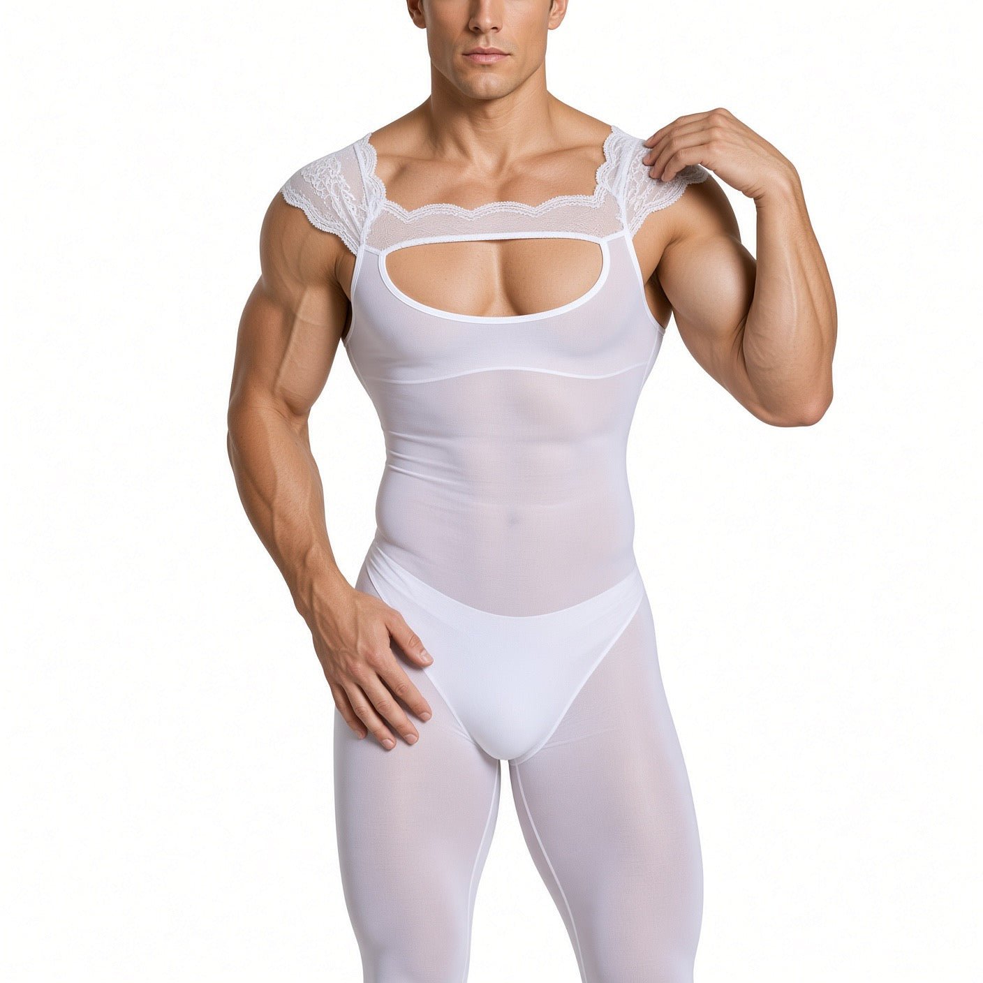 Kimji 16 - Jumpsuit Leggings for Men - Sarman Fashion - Wholesale Clothing Fashion Brand for Men from Canada