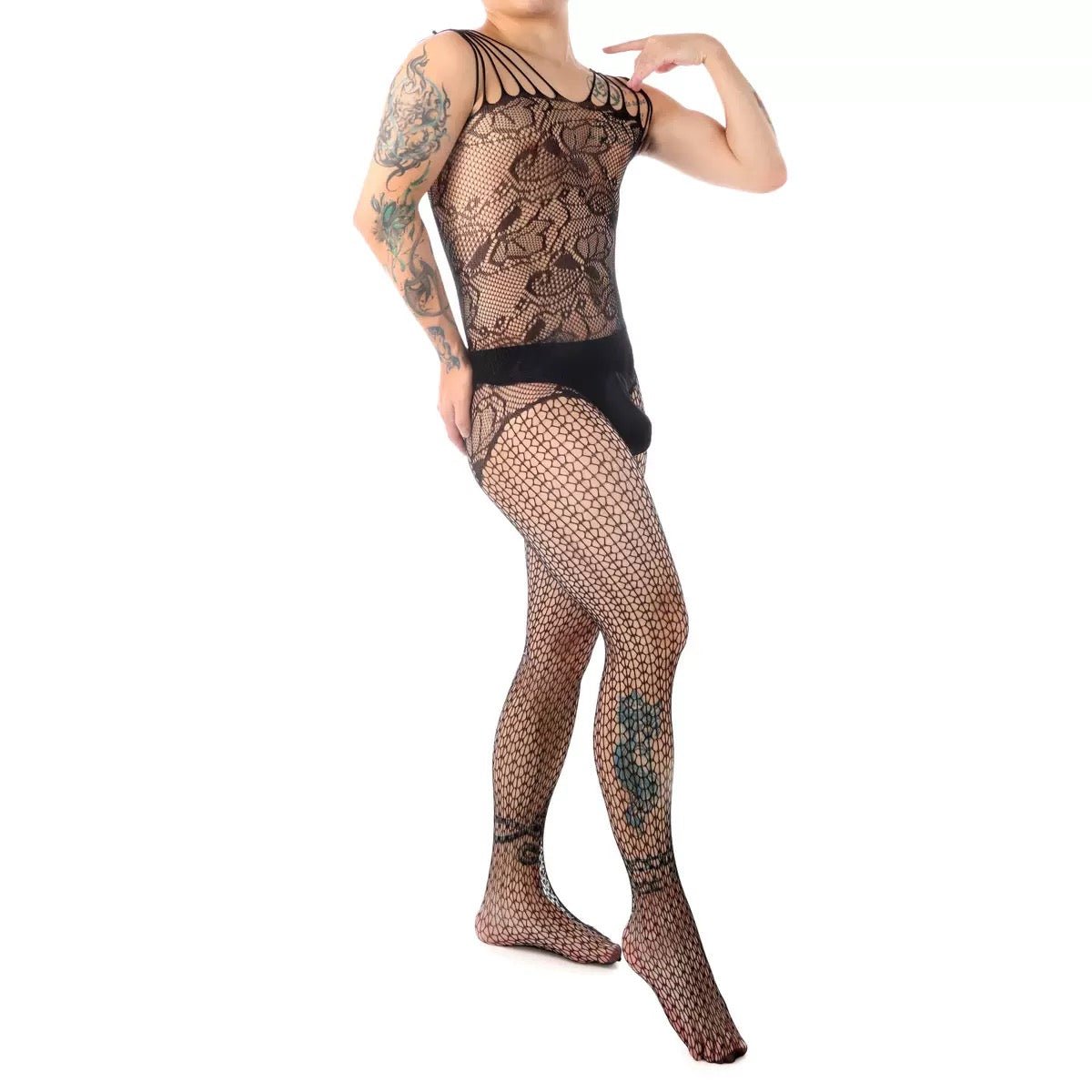 Kinping 18 - Jumpsuit Leggings for Men - Sarman Fashion - Wholesale Clothing Fashion Brand for Men from Canada