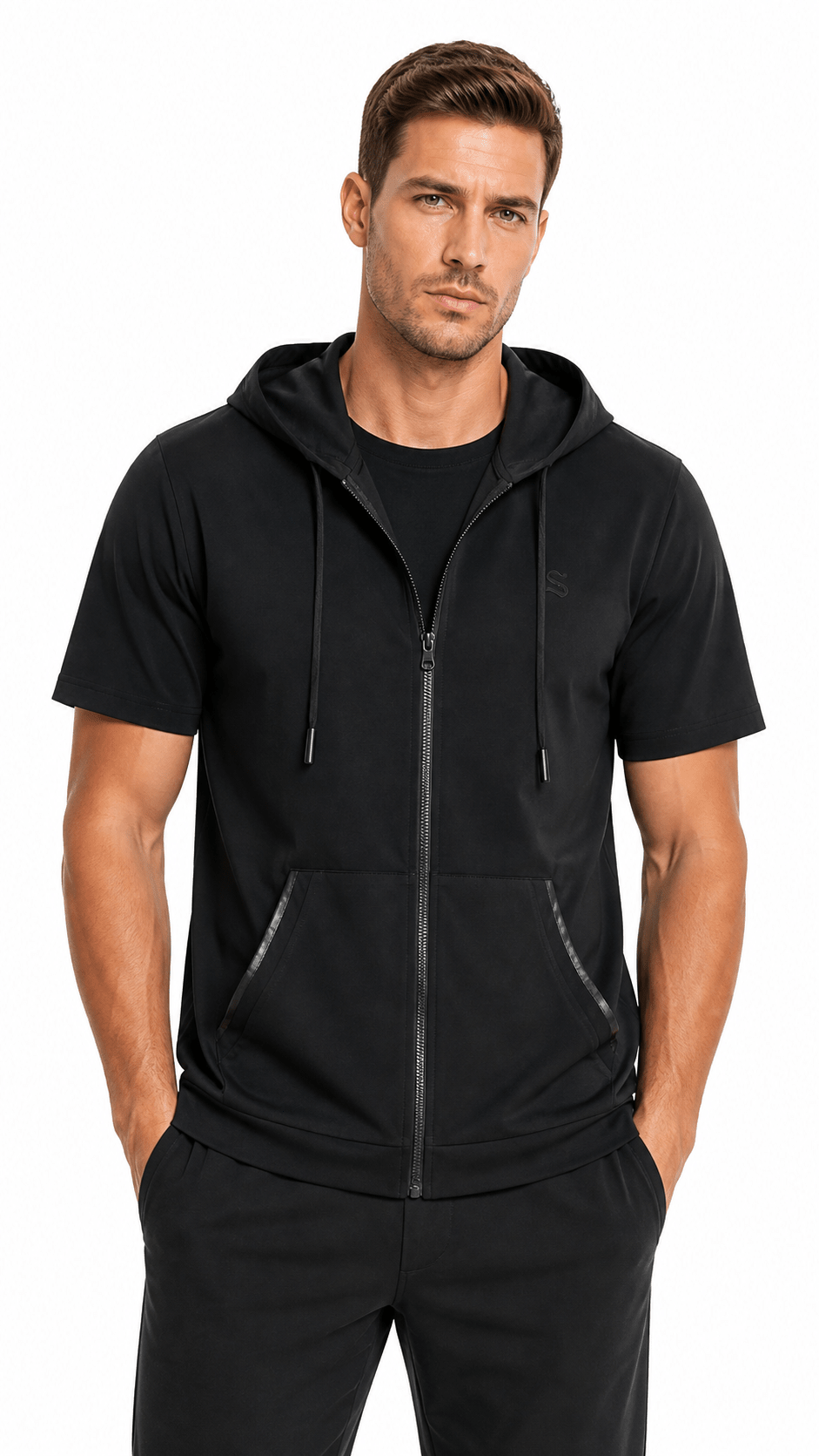 KINPZ - Hooded T-shirt for Men - Sarman Fashion - Wholesale Clothing Fashion Brand for Men from Canada