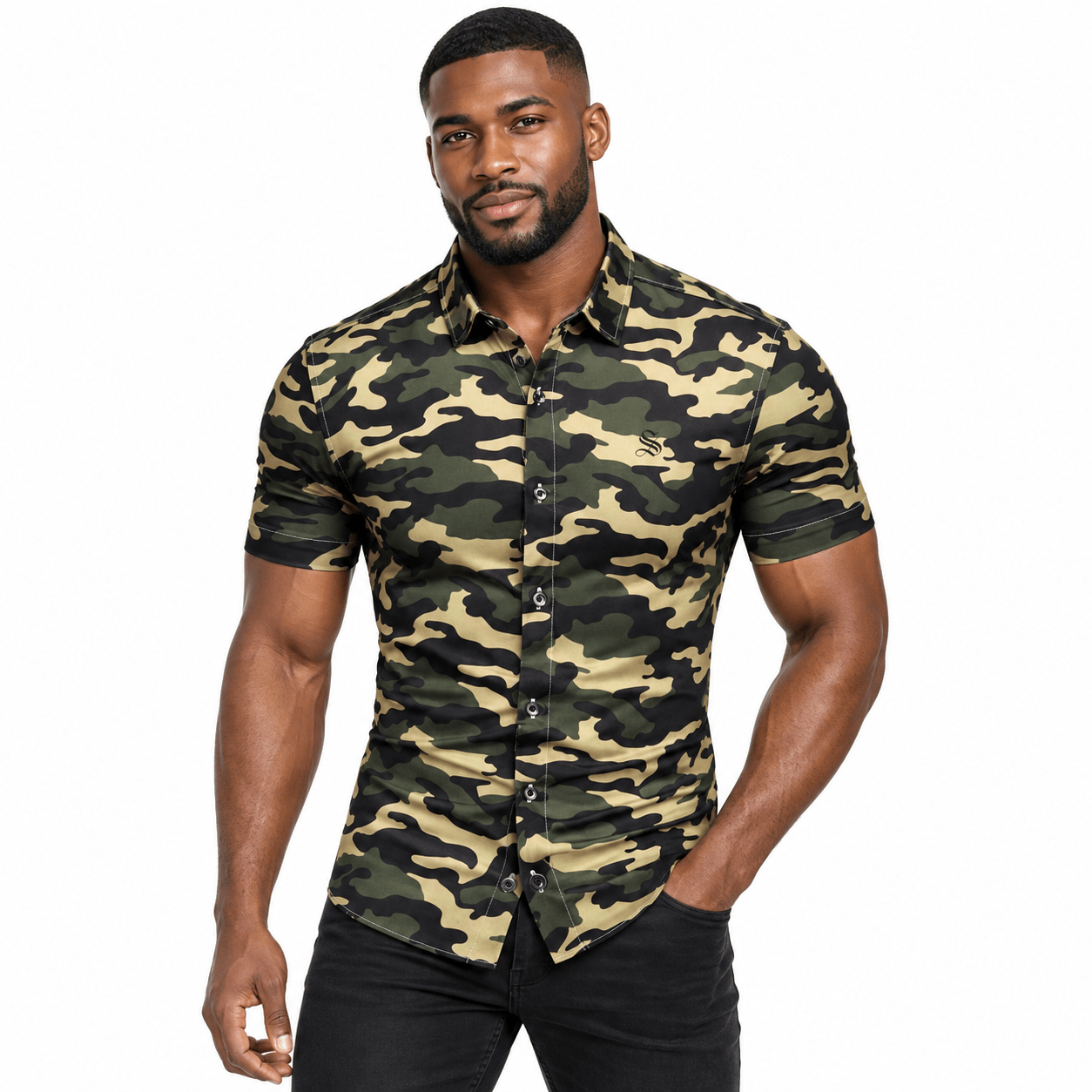 Kira - Short Sleeves Shirt for Men - Sarman Fashion - Wholesale Clothing Fashion Brand for Men from Canada