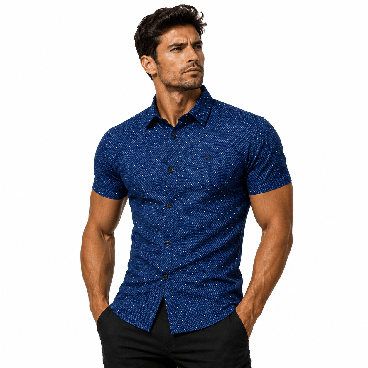 Kirgisia - Short Sleeves Shirt for Men - Sarman Fashion - Wholesale Clothing Fashion Brand for Men from Canada