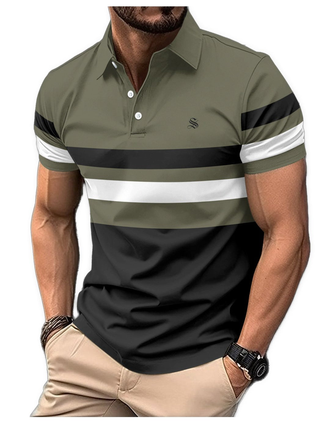 Kirhuna - Polo Shirt for Men - Sarman Fashion - Wholesale Clothing Fashion Brand for Men from Canada