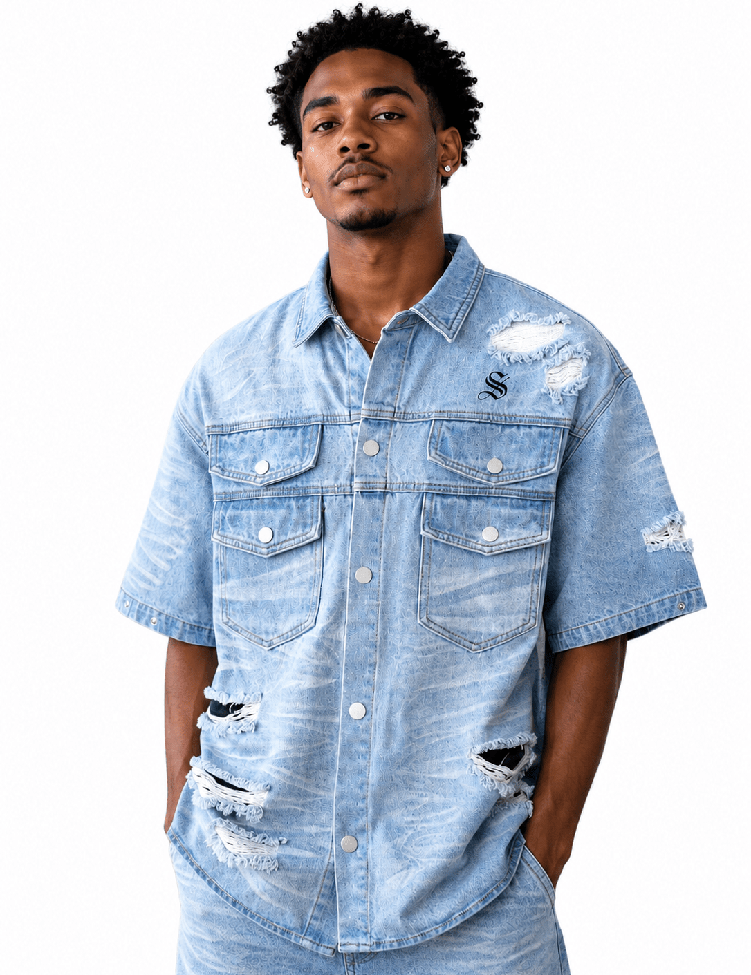 KISME 3 - Short Sleeves Shirt for Men - Sarman Fashion - Wholesale Clothing Fashion Brand for Men from Canada