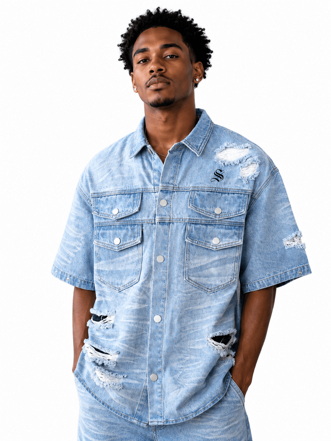 KISME 3 - Short Sleeves Shirt for Men - Sarman Fashion - Wholesale Clothing Fashion Brand for Men from Canada