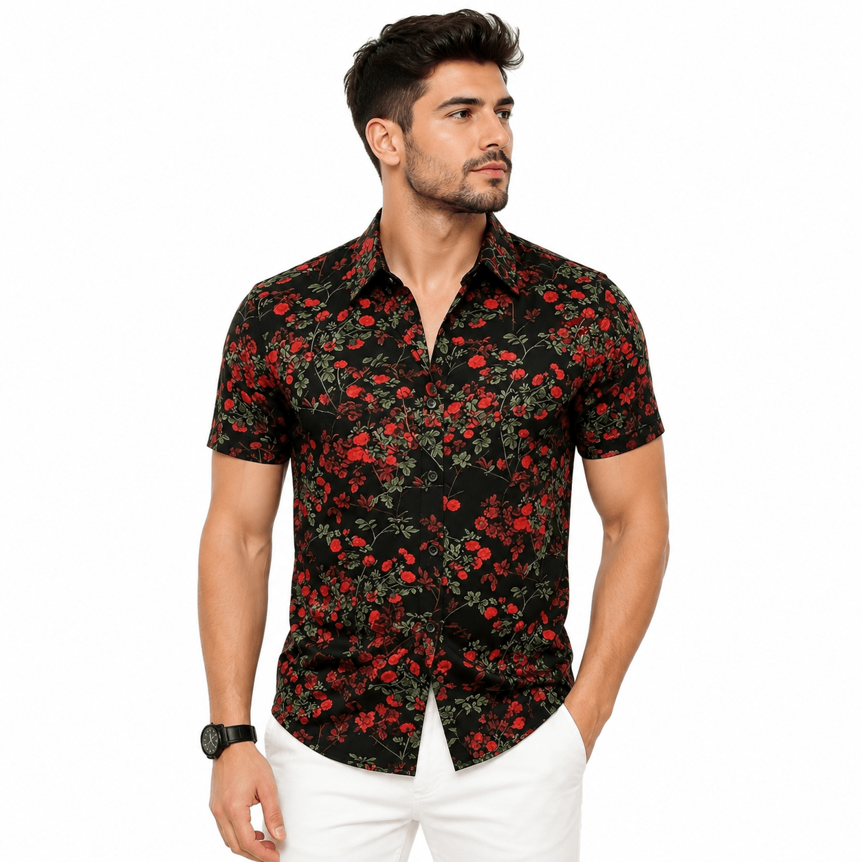 Kivano 2 - Short Sleeves Shirt for Men - Sarman Fashion - Wholesale Clothing Fashion Brand for Men from Canada