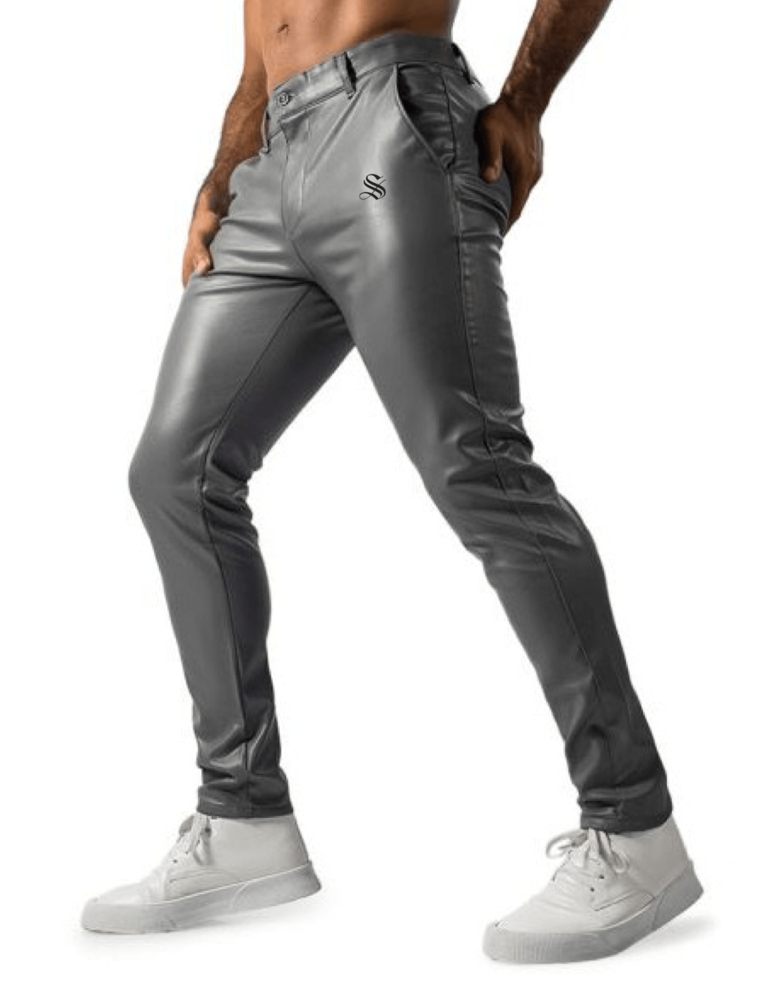 Kizbono 2Z - Pu Leather Pants for Men - Sarman Fashion - Wholesale Clothing Fashion Brand for Men from Canada