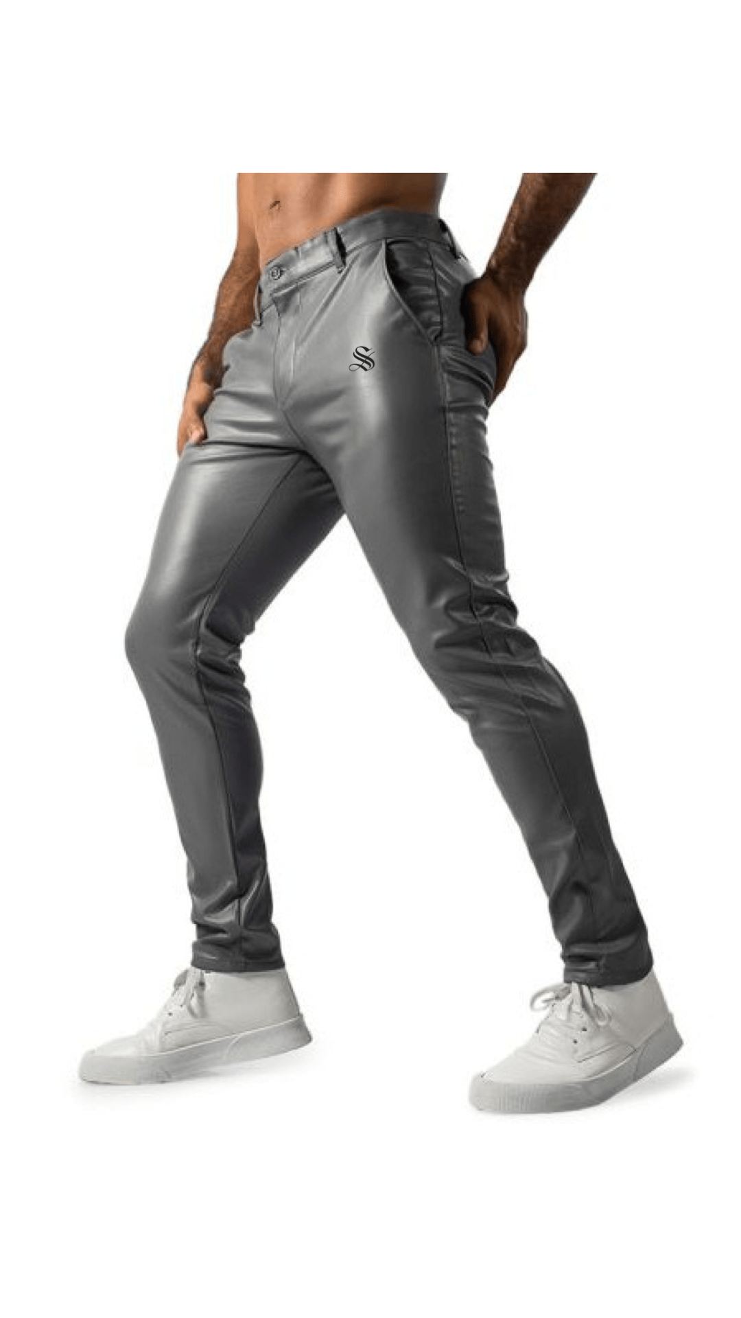 Kizbono 2Z - Pu Leather Pants for Men - Sarman Fashion - Wholesale Clothing Fashion Brand for Men from Canada