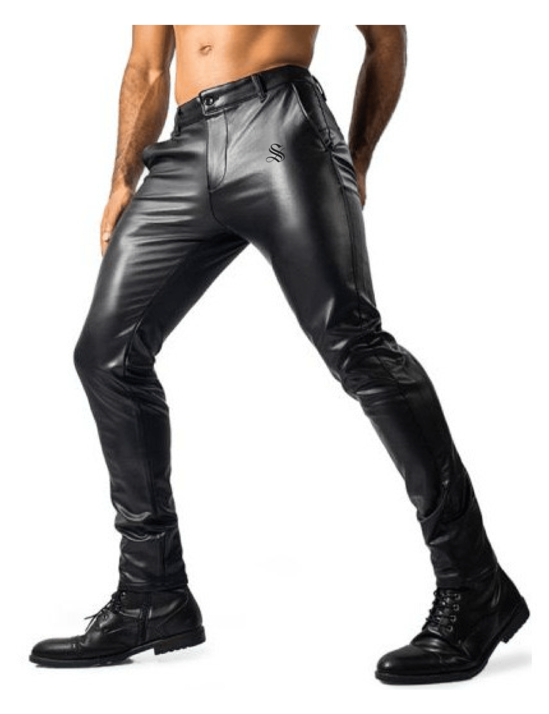 Kizbono 2Z - Pu Leather Pants for Men - Sarman Fashion - Wholesale Clothing Fashion Brand for Men from Canada