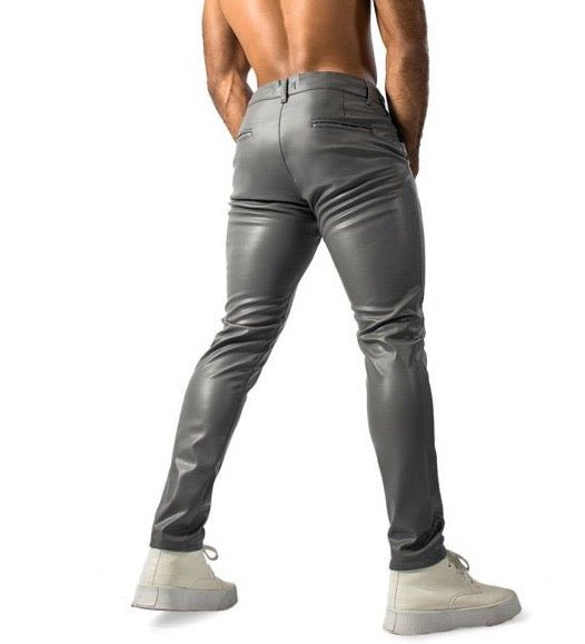 Kizbono 2Z - Pu Leather Pants for Men - Sarman Fashion - Wholesale Clothing Fashion Brand for Men from Canada