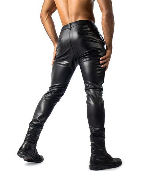 Kizbono 2Z - Pu Leather Pants for Men - Sarman Fashion - Wholesale Clothing Fashion Brand for Men from Canada