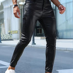 Kizbono 3Z - Pu Leather Pants for Men - Sarman Fashion - Wholesale Clothing Fashion Brand for Men from Canada